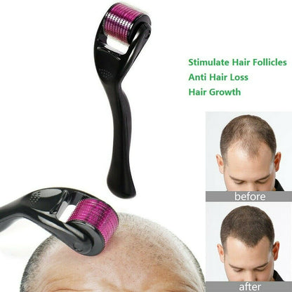 Professional Derma Roller for Hair & Beard Growth – Anti-Aging Face Scalp Care
