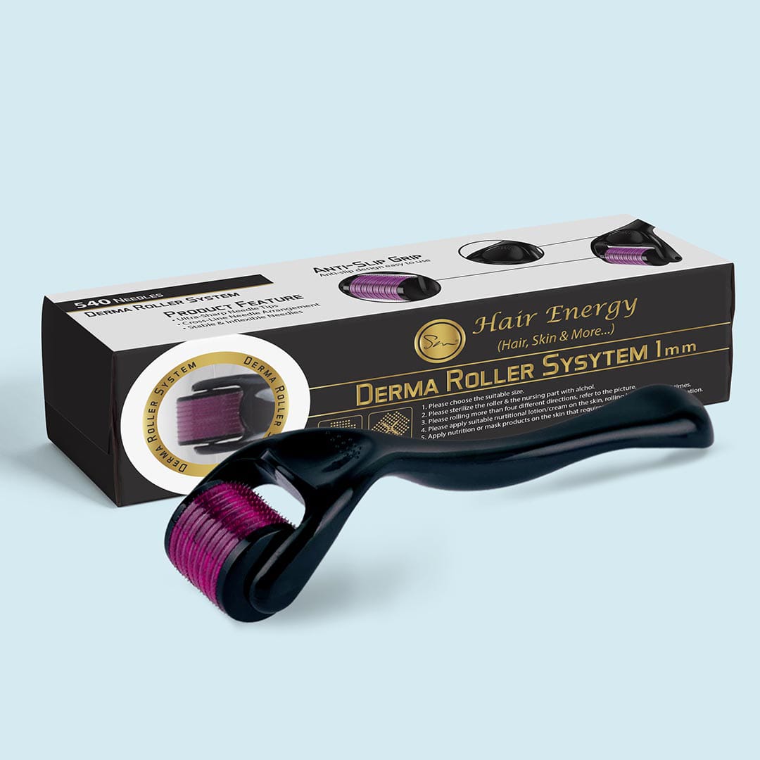Professional Derma Roller for Hair & Beard Growth – Anti-Aging Face Scalp Care