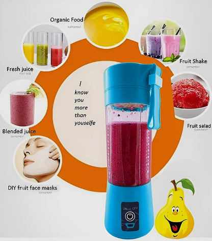Rechargeable Portable Mini Juicer Blender – USB Personal Size Blender for Smoothies & Shakes