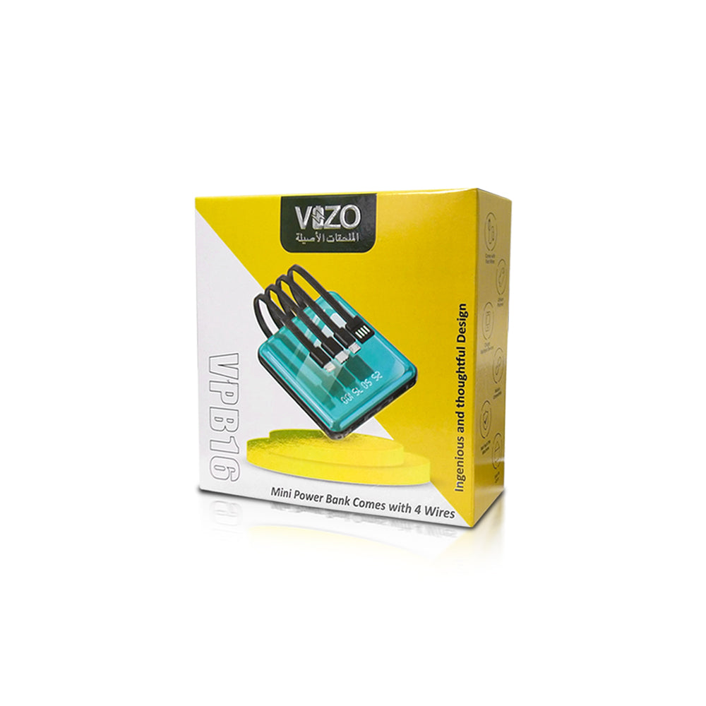 VIZO VPB-16 High-Speed Power Bank – Universal Portable Fast Charger