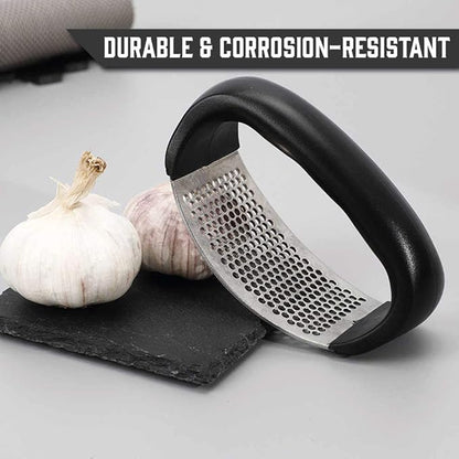 Stainless Steel Garlic Press Rocker – Manual Garlic Crusher & Mincer Tool
