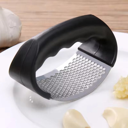 Stainless Steel Garlic Press Rocker – Manual Garlic Crusher & Mincer Tool