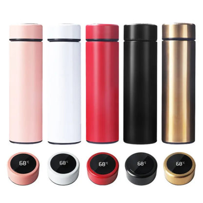 LED Temperature Display Water Bottle – Stainless Steel Vacuum Insulated Flask
