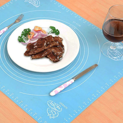 Multipurpose Silicone Roti & Pastry Mat – Heat Resistant Oven Liner with Measurement Markings
