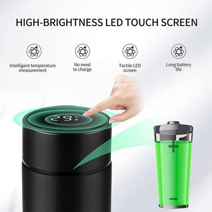 LED Temperature Display Water Bottle – Stainless Steel Vacuum Insulated Flask