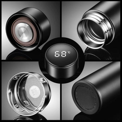 LED Temperature Display Water Bottle – Stainless Steel Vacuum Insulated Flask