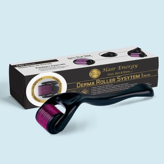 Professional Derma Roller for Hair & Beard Growth – Anti-Aging Face Scalp Care