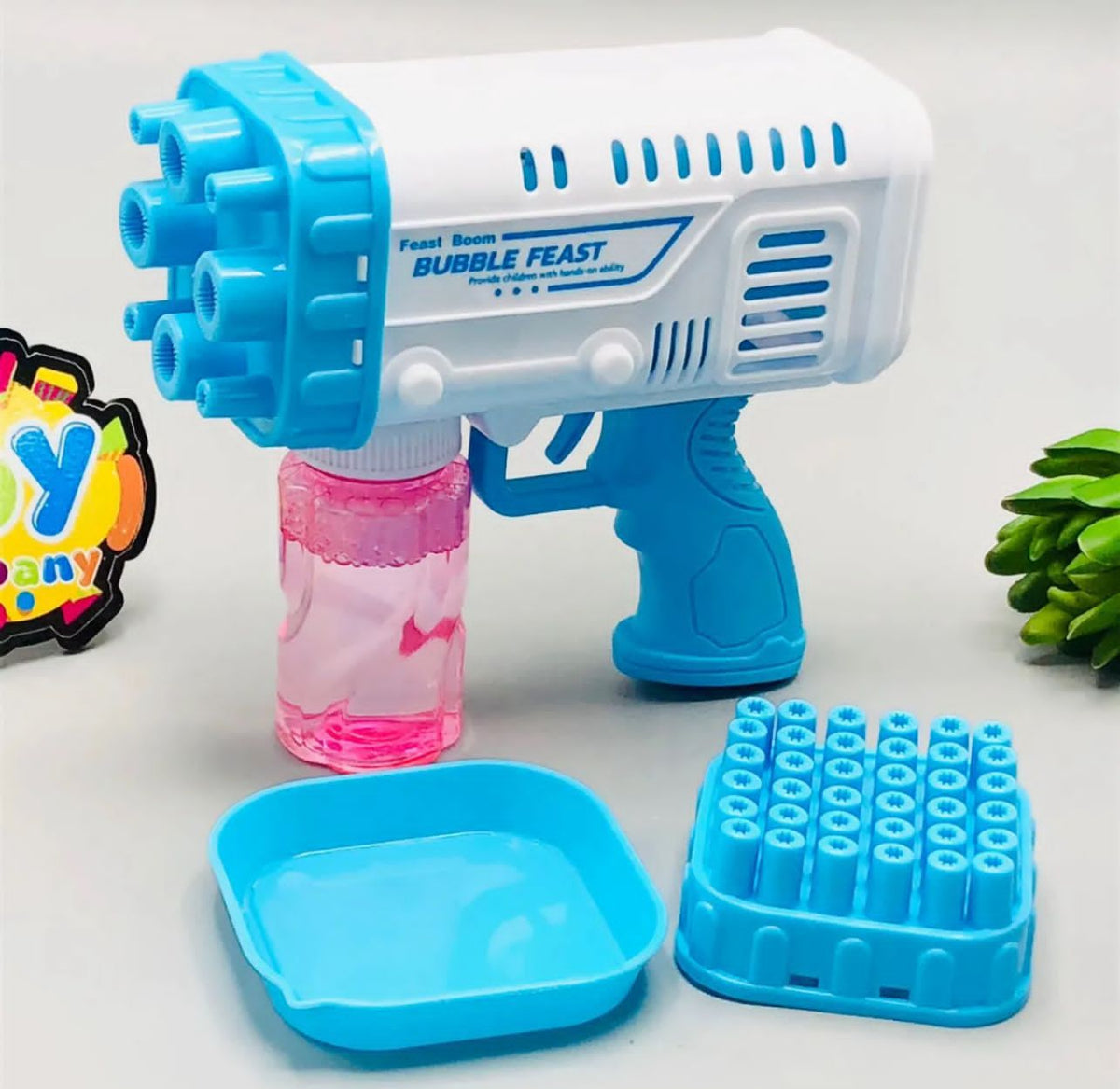 Electric Bubble Bazooka Blaster – High-Output Rocket Bubble Maker Toy