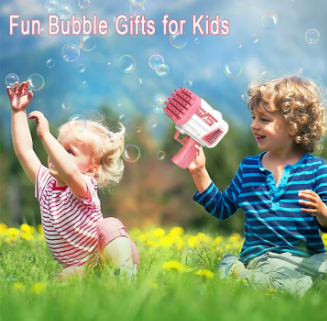 Electric Bubble Bazooka Blaster – High-Output Rocket Bubble Maker Toy