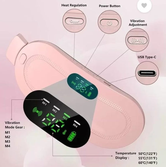 Electric Warm Palace Heating Belt – Fast Period Cramp & Abdominal Pain Relief Massager