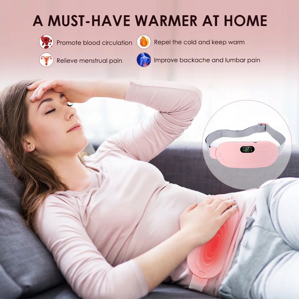 Electric Warm Palace Heating Belt – Fast Period Cramp & Abdominal Pain Relief Massager