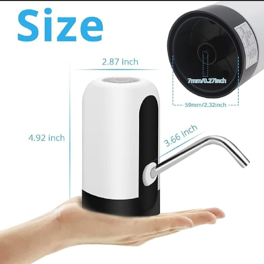 One-Touch Electric Water Bottle Pump – Portable USB Rechargeable Water Dispenser