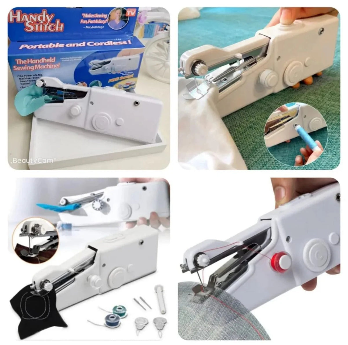 Handheld Portable Cordless Sewing Machine – Fast Repairs For Clothes & Fabrics At Home