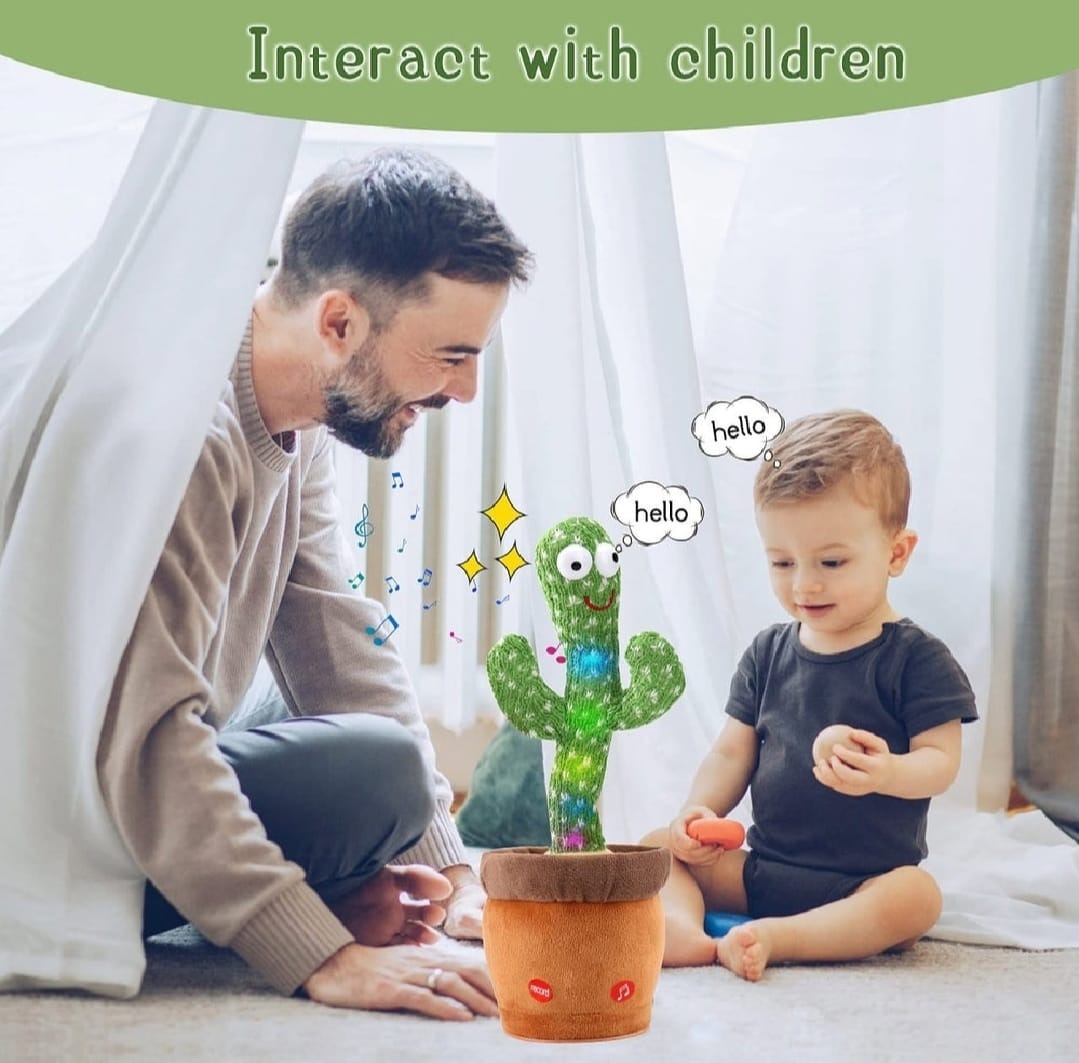 Dancing & Talking Cactus Plush – Battery-Operated Fun Mimic Toy