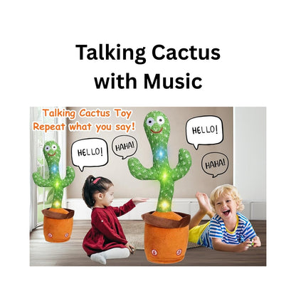 Dancing & Talking Cactus Plush – Battery-Operated Fun Mimic Toy