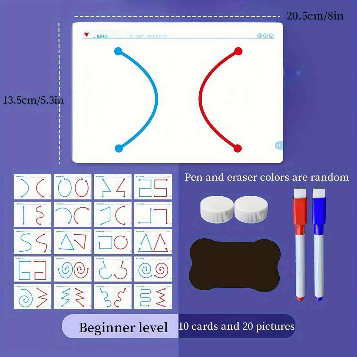 Finger Maze & Pen Control Workbook – Early Learning Brain Training Kit for Kids