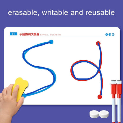 Finger Maze & Pen Control Workbook – Early Learning Brain Training Kit for Kids