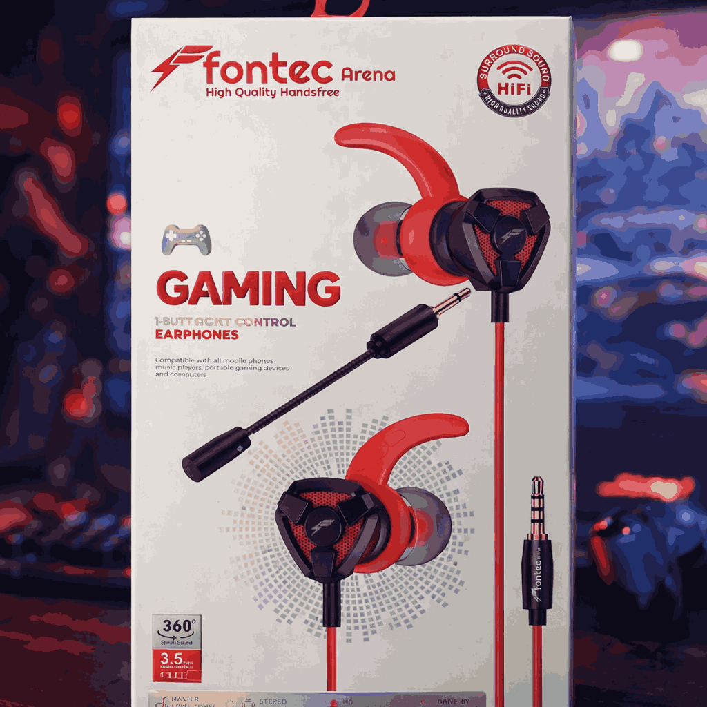 Fontec Arena Gaming Handsfree – HiFi Stereo Surround Sound & Dual Mic