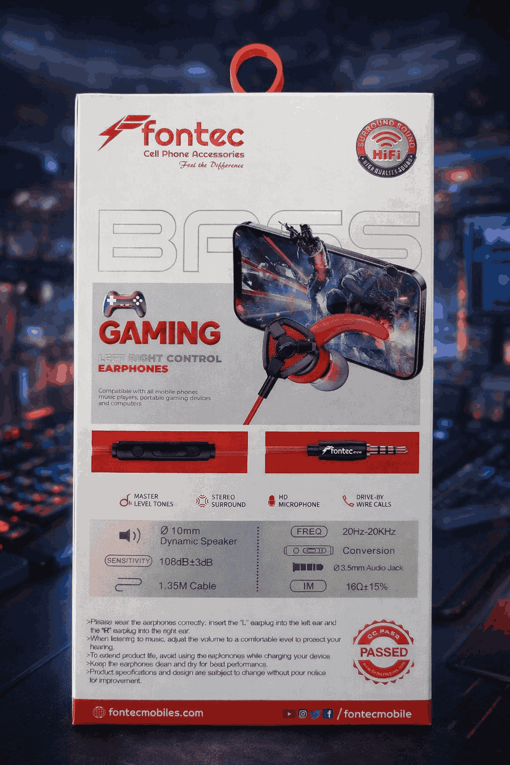 Fontec Arena Gaming Handsfree – HiFi Stereo Surround Sound & Dual Mic