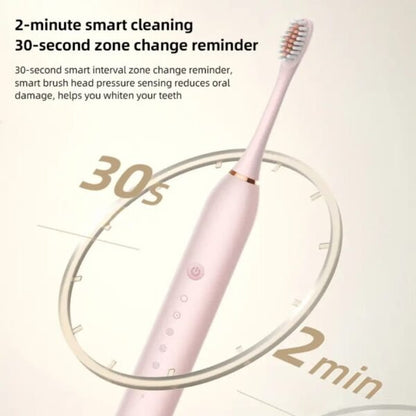 Smart Sonic Rechargeable Toothbrush – Advanced Soft Bristle Plaque Remover
