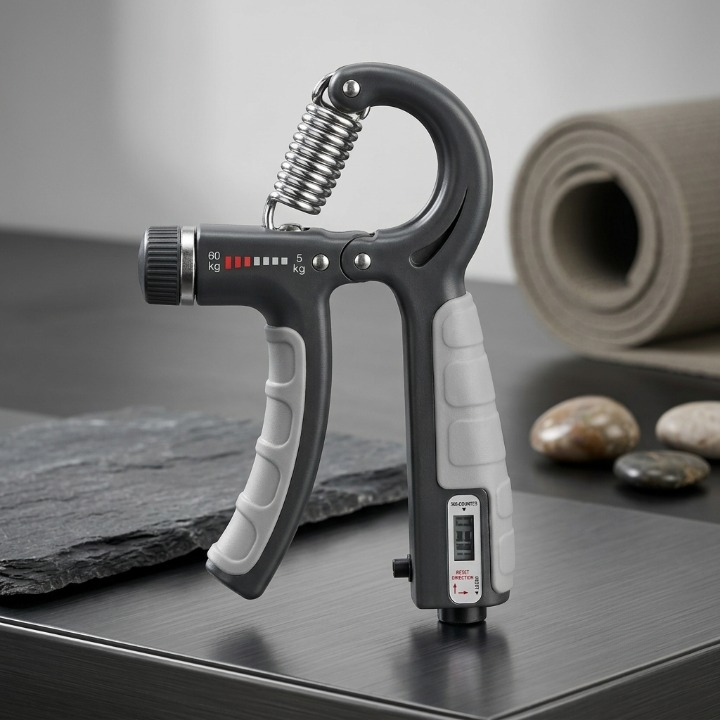 Hand Grip Strengthener with Mechanical Counter – Adjustable Resistance Exercise Gripper