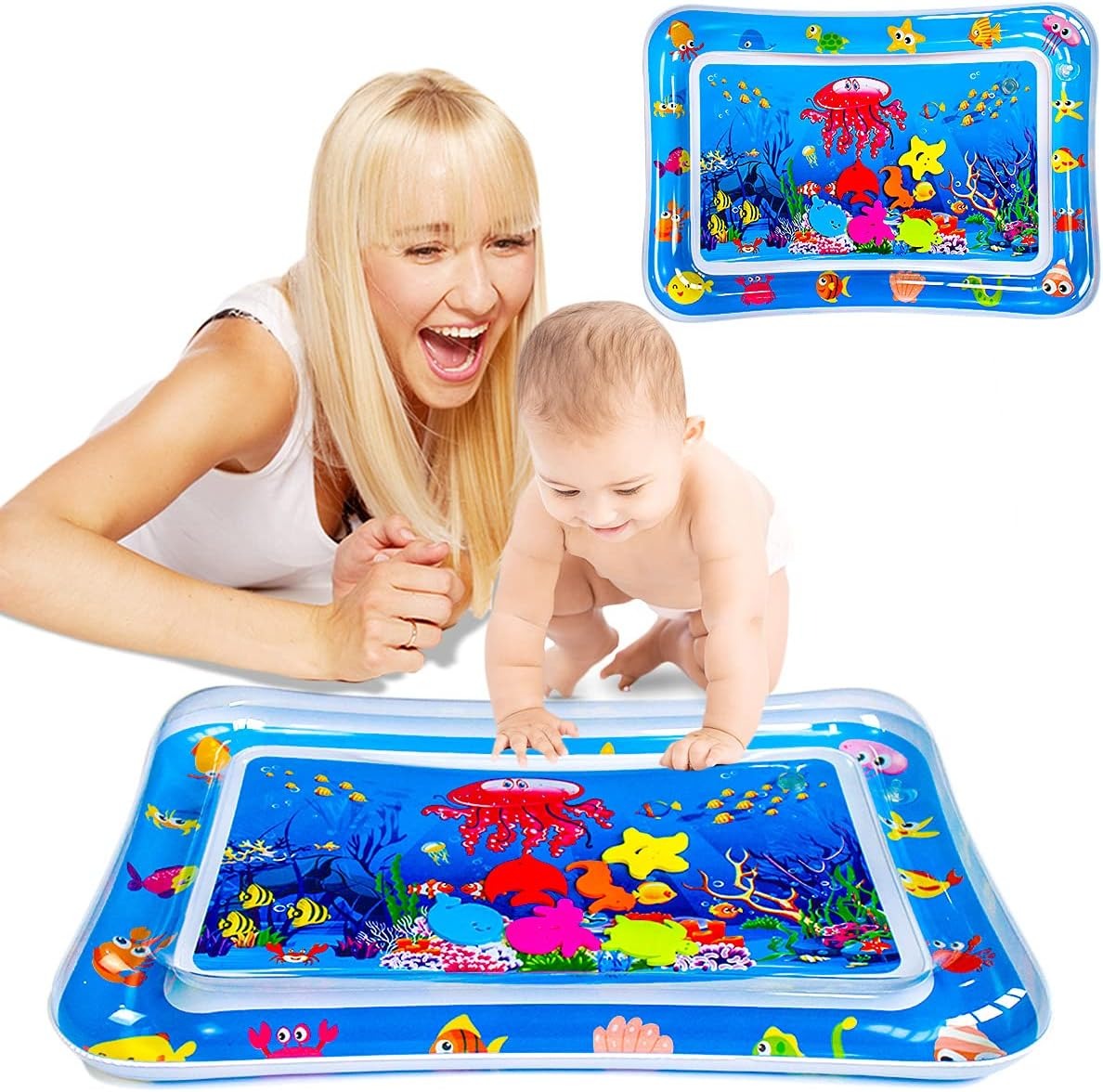 Smart Inflatable Baby Water Play Mat (69x50x8cm) – Sensory Development & Tummy Time Toy