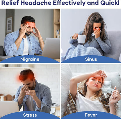 360° Gel Headache & Migraine Relief Cap – Wearable Hot/Cold Therapy Hat (With Box)