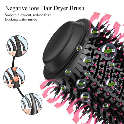 Professional 4-in-1 Hot Air Hair Dryer Brush – Multi-Styling Volumizer & Straightener