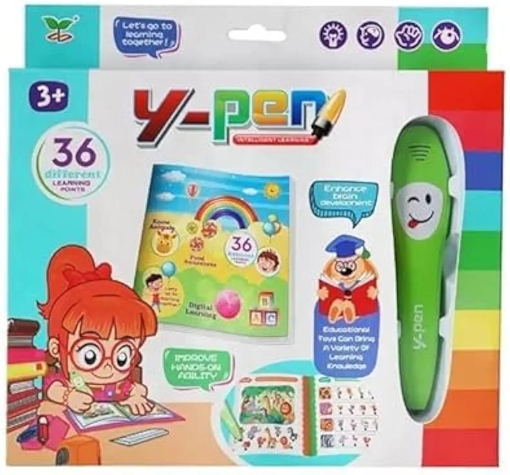 Kids Interactive Talking Pen Learning Book – Early Education Audio Toy (36 Pages)