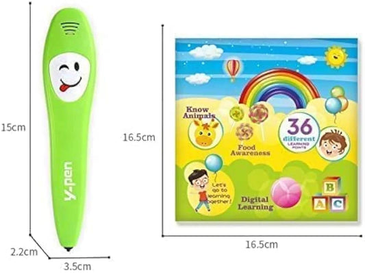 Kids Interactive Talking Pen Learning Book – Early Education Audio Toy (36 Pages)