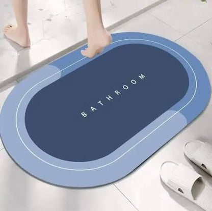 2.5mm Non-Slip Washroom Mat – Oval Waterproof Bathroom Floor Mat