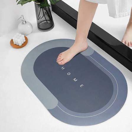 2.5mm Non-Slip Washroom Mat – Oval Waterproof Bathroom Floor Mat