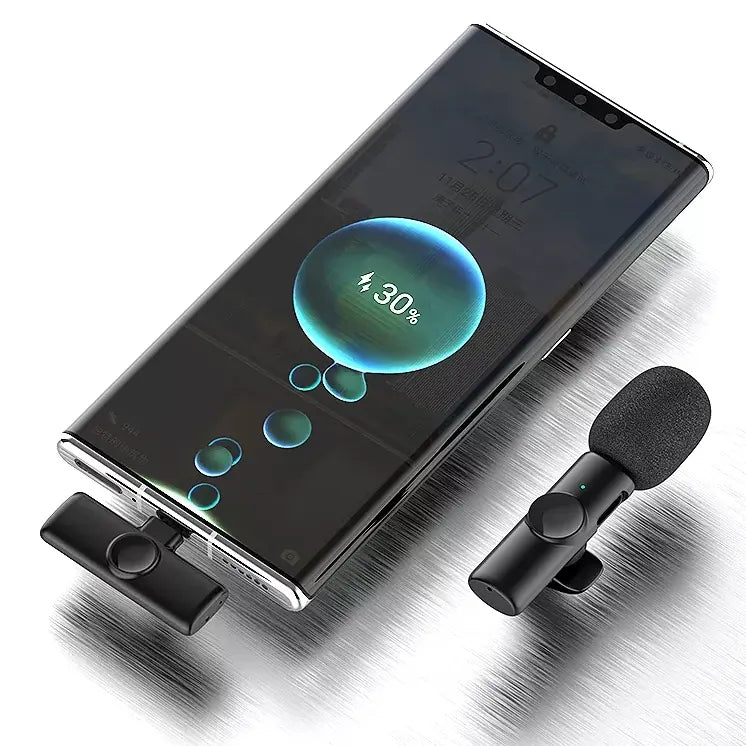 K11 Dual Wireless Collar Mic Set – Noise Reduction Plug & Play Mic for iPhone & Android