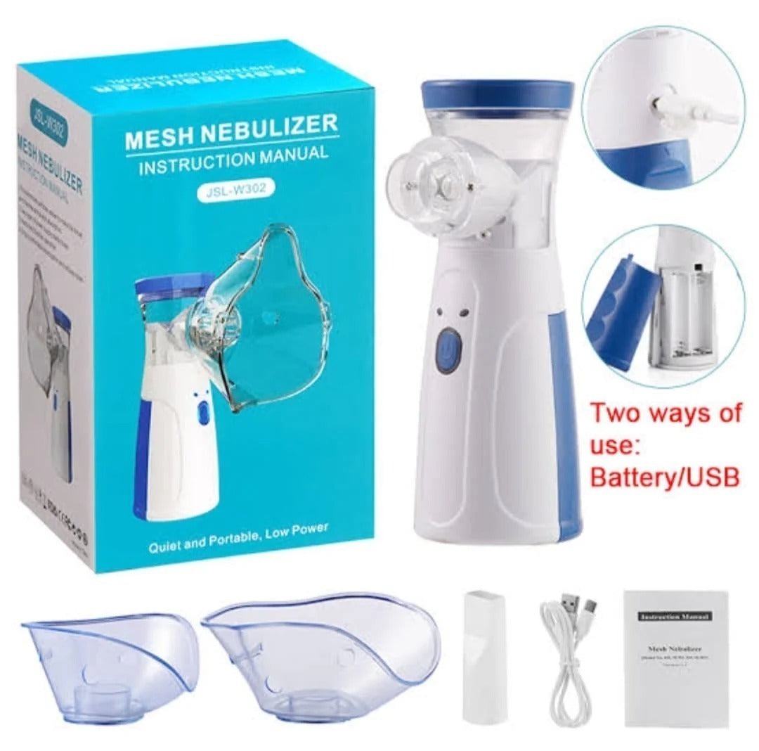 Pocket-Size Portable Rechargeable Nebulizer – Quiet Handheld Inhaler Machine (0.5L)