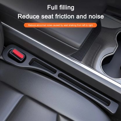 Beige Car Seat Gap Organizer Pair – Leakproof Console Storage Box & Pocket Filler