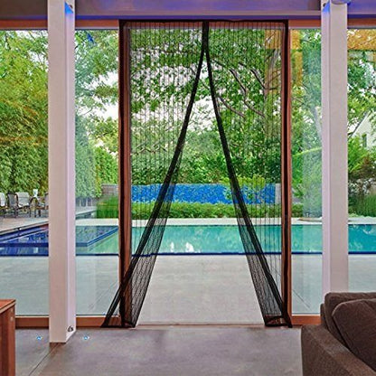 Hands-Free Magnetic Door Screen Mesh – Easy Install Insect & Fly Protection Net