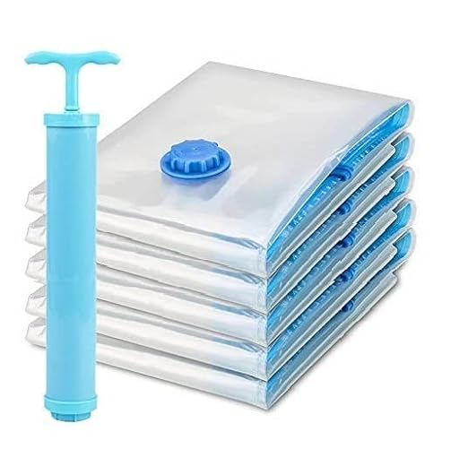 Vacuum Storage Bags with Hand Pump – Space Saving Compression Storage Bags