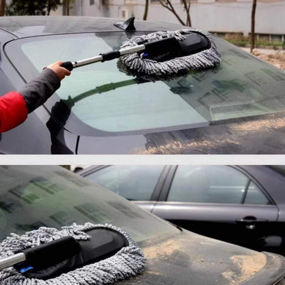 Extendable Microfiber Car Duster & Cleaning Mop – Scratch-Free Exterior & Interior Cleaner