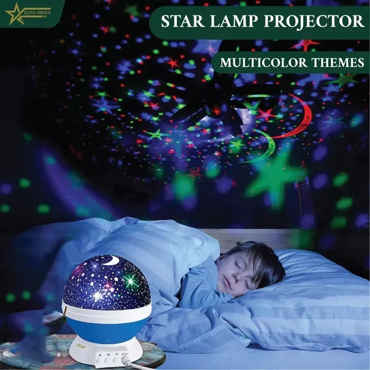 360° Rotating Starry Sky LED Projector – Magic Night Lamp for Bedroom Decor