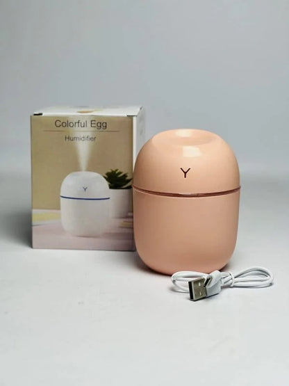 Portable Mini Desk Humidifier – 220ml Mute Air Purifier with Colorful RGB Light