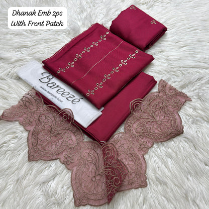 Bareeze Premium Embroidered Dhanak 2-Piece Winter Suit – Collection Edition