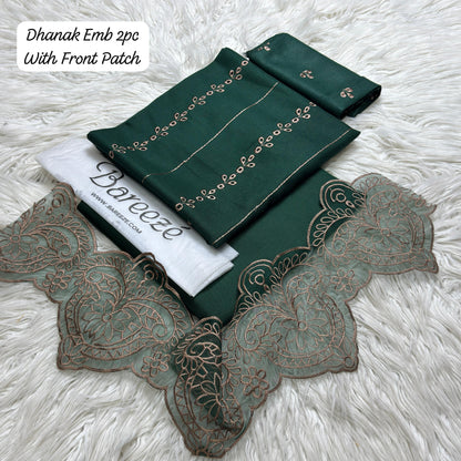 Bareeze Premium Embroidered Dhanak 2-Piece Winter Suit – Collection Edition