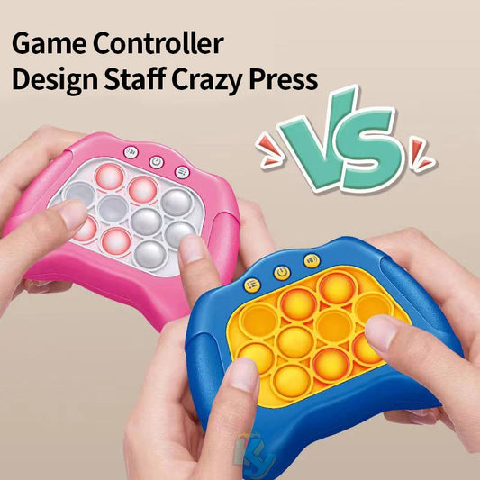 Quick Push Pop Game Console – Electronic Light-Up Fidget Toy