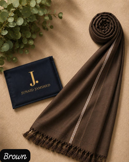 👑 J. Junaid Jamshed Pure Suti Woollen Men's Winter Shawl (3 Gaz) – Executive Wholesale Edition 👑