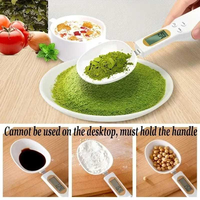2-in-1 Digital Spoon Scale – High-Precision Electronic Kitchen Measuring Tool