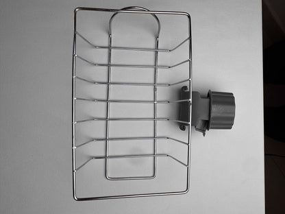Stainless Steel Faucet Sponge Holder – Rustproof Sink Organizer Rack