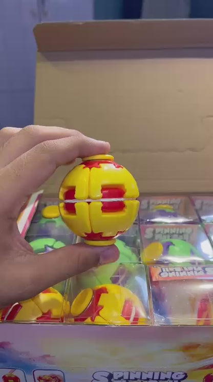 Rotatable 3D Printed Fidget Ball – Push Pop Finger Gyro Sphere Toy