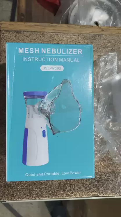 Pocket-Size Portable Rechargeable Nebulizer – Quiet Handheld Inhaler Machine (0.5L)