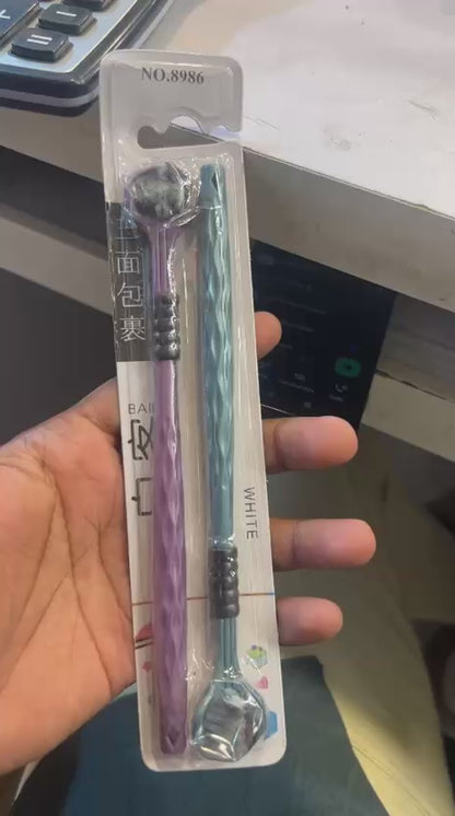 3D V-Shaped Soft Bristle Toothbrush Pair – Complete Oral Care with Built-In Tongue Cleaner