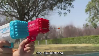 Electric Bubble Bazooka Blaster – High-Output Rocket Bubble Maker Toy